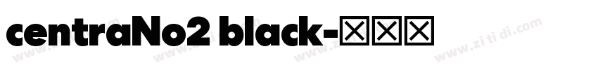 centraNo2 black字体转换